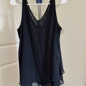 Lane Bryant Swing Double-Layer Chiffon Tank
